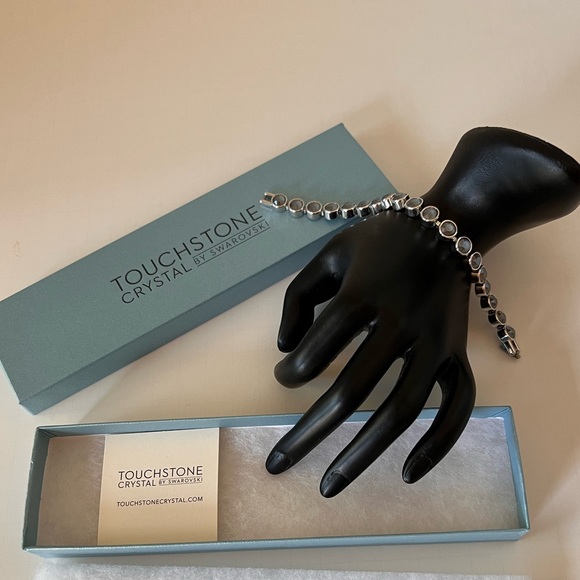 Touchstone Crystal by Swarovski - Dark Grey Ice Bracelet - Excellent Condition - Picture 3 of 11